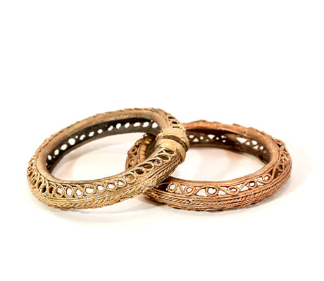 Dokra Round Bangle for Women from Burdwan - ArtisanSoul