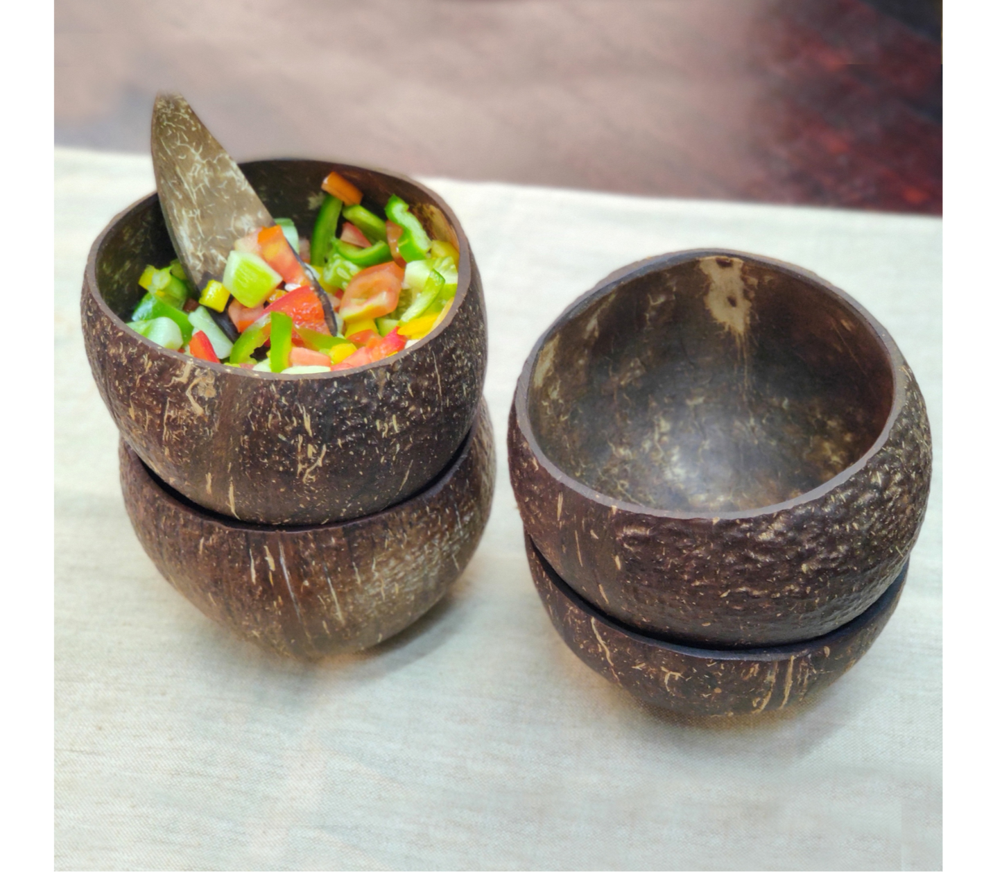 Coconut Shell Bowls Set of 2 - ArtisanSoul