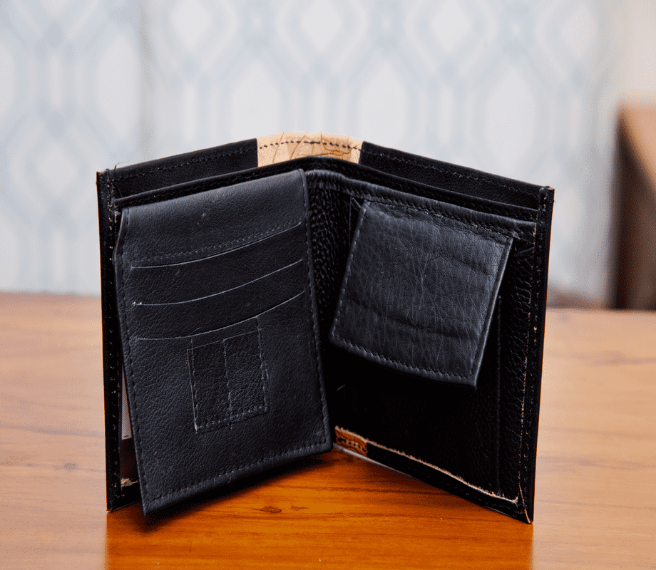 Batik Printed Leather Men's Wallet - ArtisanSoul