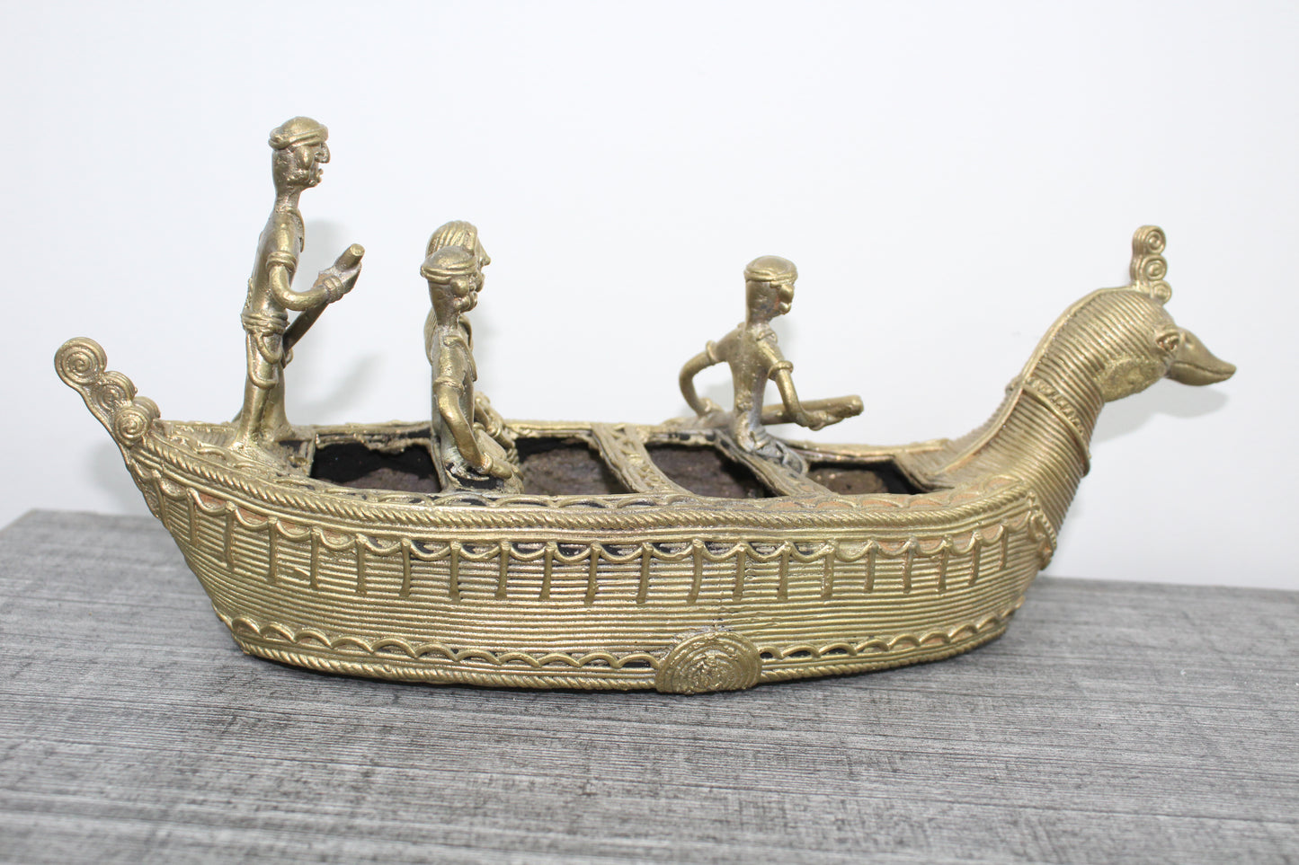 Authentic Dokra Craft from odisha - Boat - ArtisanSoul