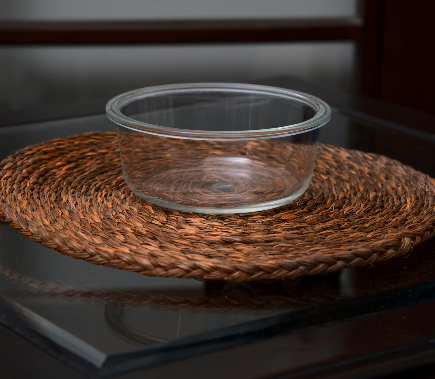 Big Coaster of Sabai grass for Planters - Blue and Natural (Set of Two Coasters) - ArtisanSoul