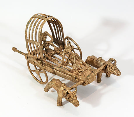 Authentic Dokra Craft - Bullock Cart - ArtisanSoul