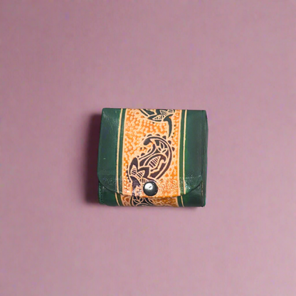 Embossed Leather Lipstick Holder – 3 Slot Travel Pouch for Lipsticks - ArtisanSoul