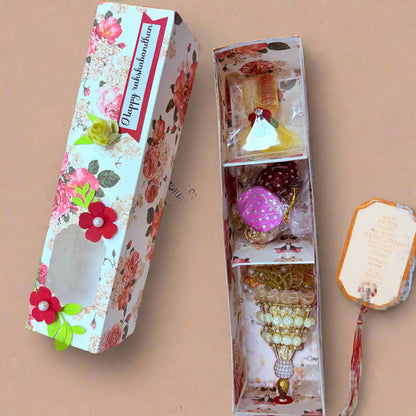 Designer Rakhi Gift Box with Handmade Chocolates & Roli-Chawal - ArtisanSoul