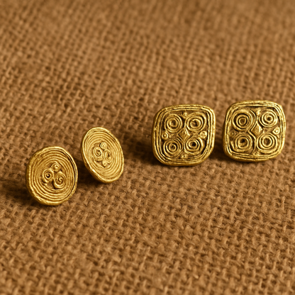 Dokra Brass Tribal Earrings – Handmade Indian Ethnic Jewelry for Women - ArtisanSoul