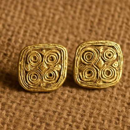 Dokra Brass Tribal Earrings – Handmade Indian Ethnic Jewelry for Women - ArtisanSoul