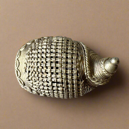 Handmade Brass Snail Paperweight – Dokra Tribal Art from Odisha - ArtisanSoul
