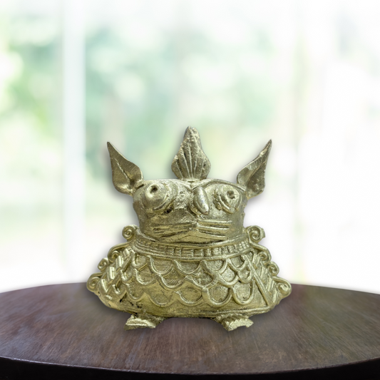 Dokra Brass Sitting Owl – Handcrafted Indian Tribal Art | Symbol of Wisdom & Protection - ArtisanSoul