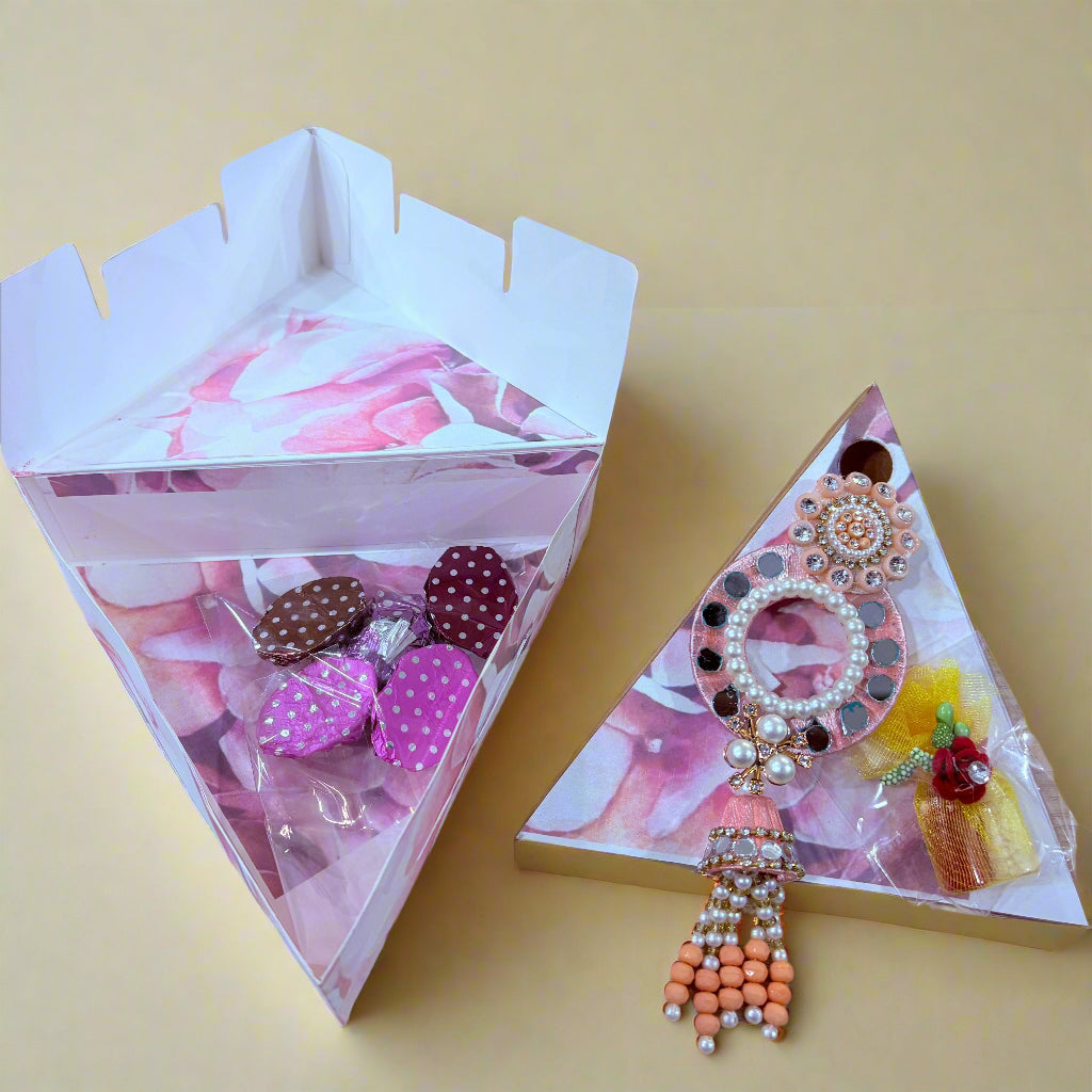 Rakhi Gift Box with Handmade Chocolates and Roli Chawal - ArtisanSoul