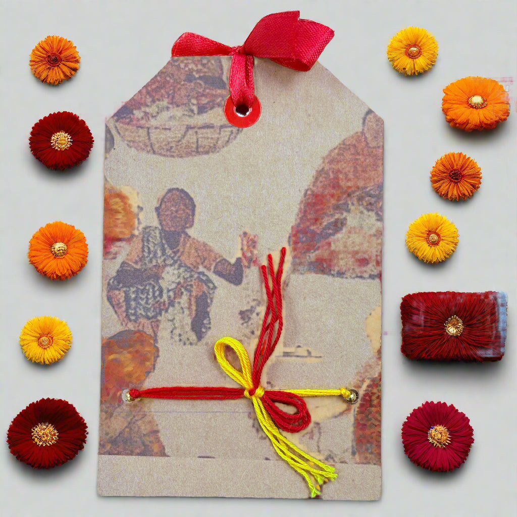 Tricolor Rakhi | Handmade Indian Flag Rakhi for Brother - ArtisanSoul