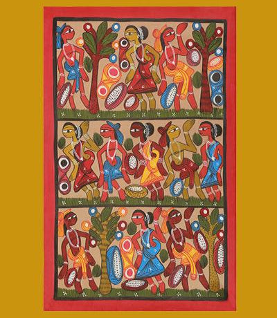 Pattachitra Painting on Handmade Paper - 22.5 x 14.25 inches