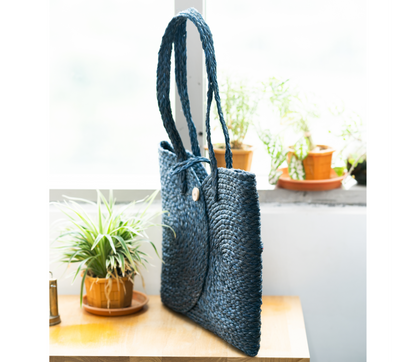 Multi utility bag of Sabai Grass - Blue - ArtisanSoul