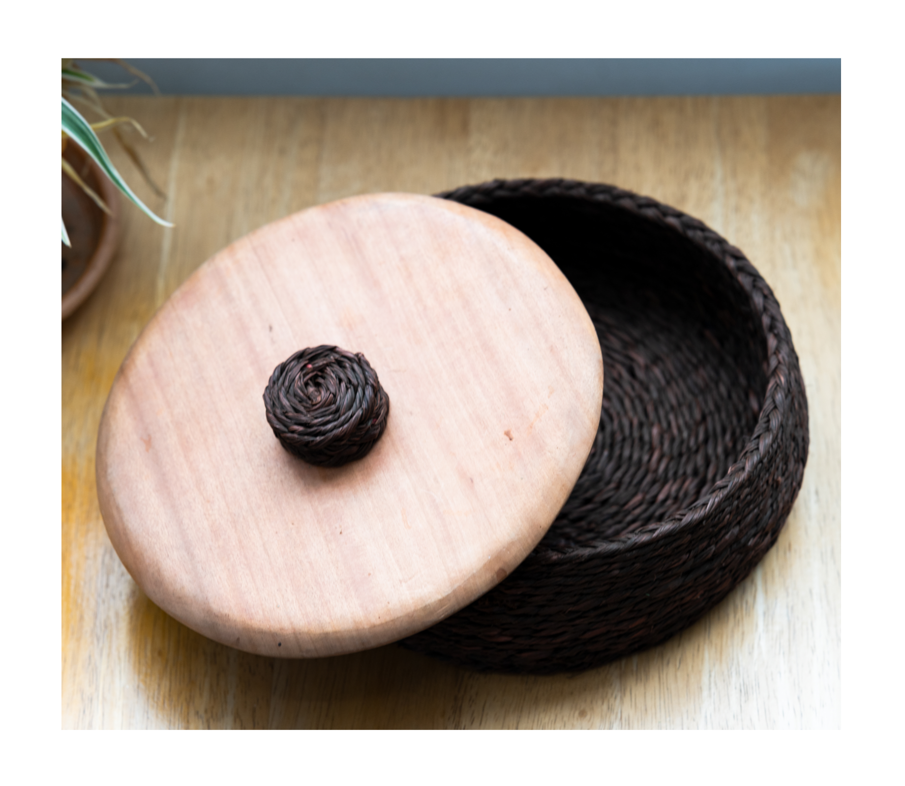 Sabai Grass Roti Box - Dark Brown - ArtisanSoul