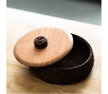 Sabai Grass Roti Box - Dark Brown - ArtisanSoul