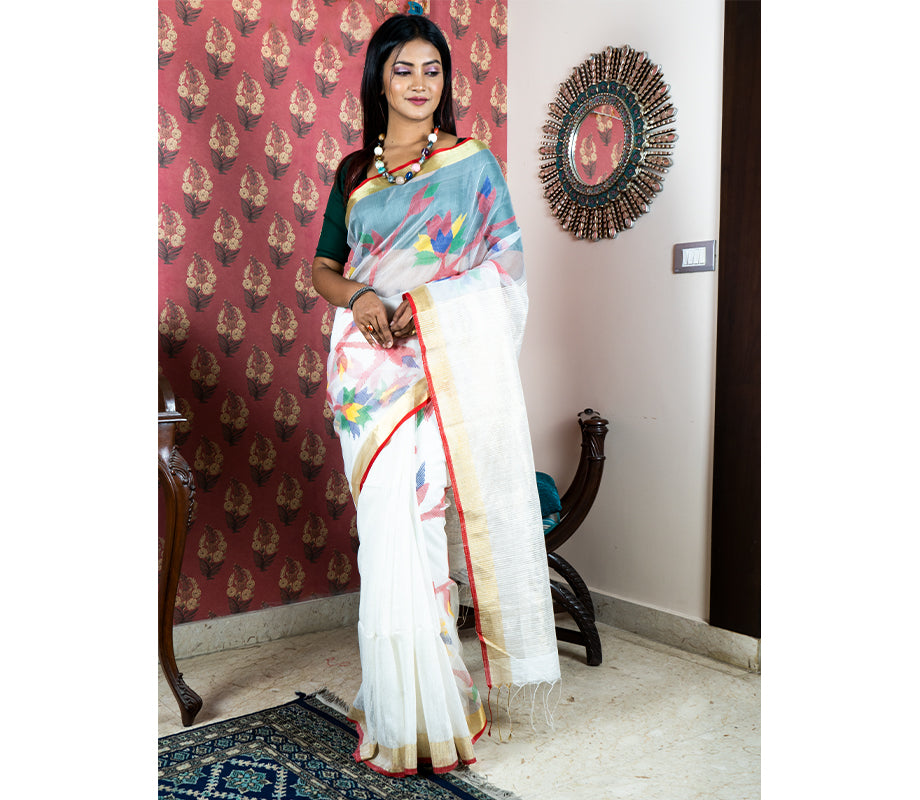 ankita fashion Off White And Cream Party Wear Designer Saree at Rs 899 in  Surat