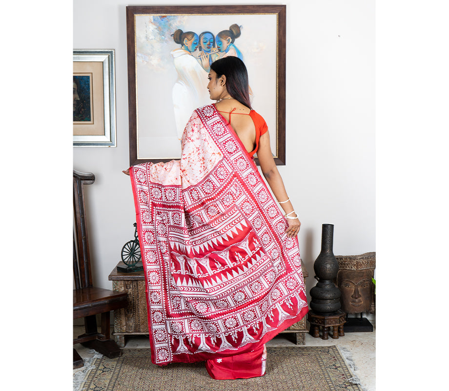 Kantha Stitch Saree (adi67926)