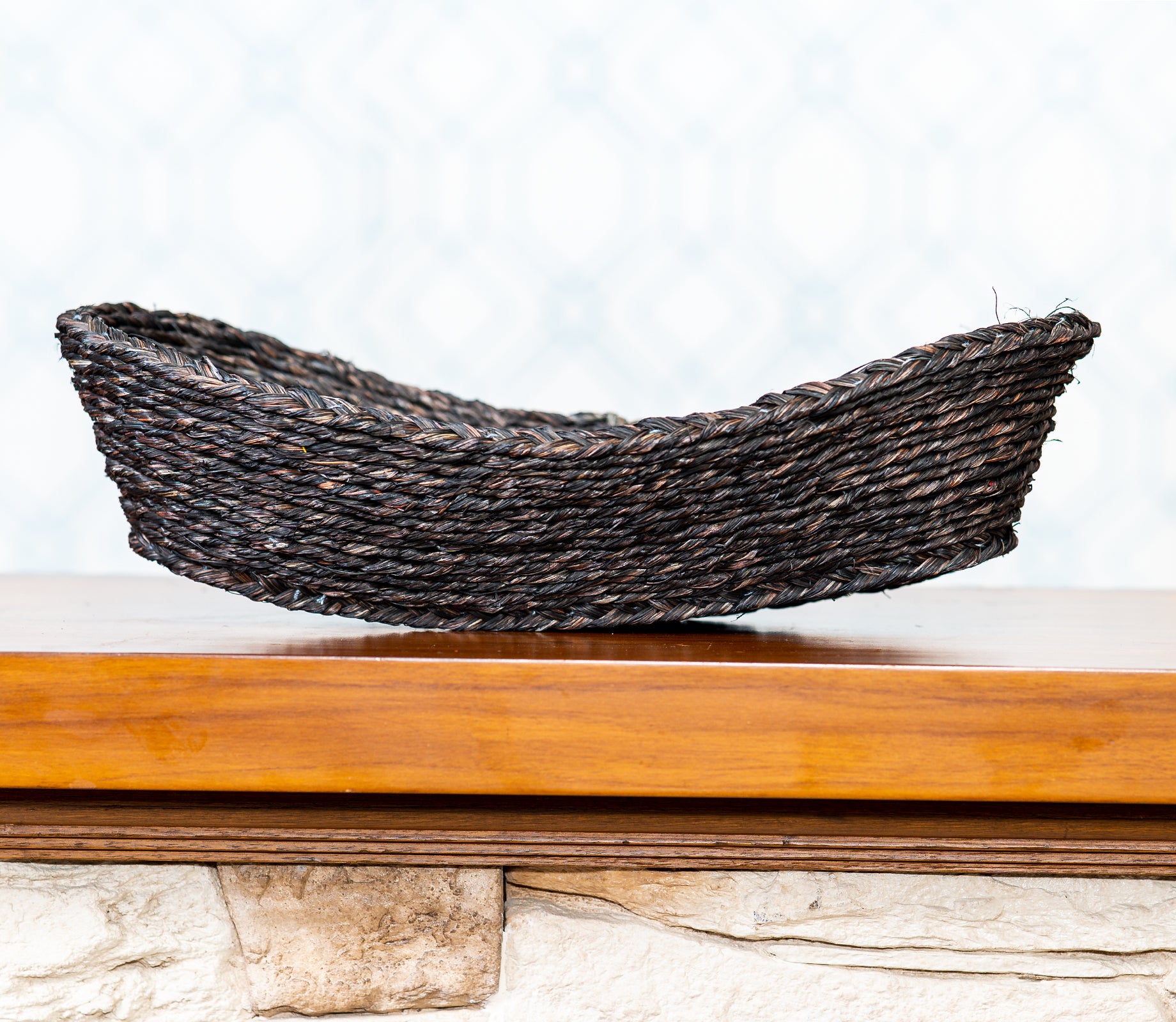 Fruit Basket of Sabai Grass - Black - ArtisanSoul