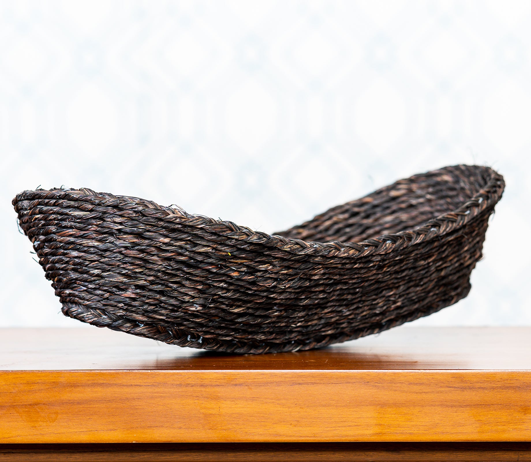 Fruit Basket of Sabai Grass - Black - ArtisanSoul