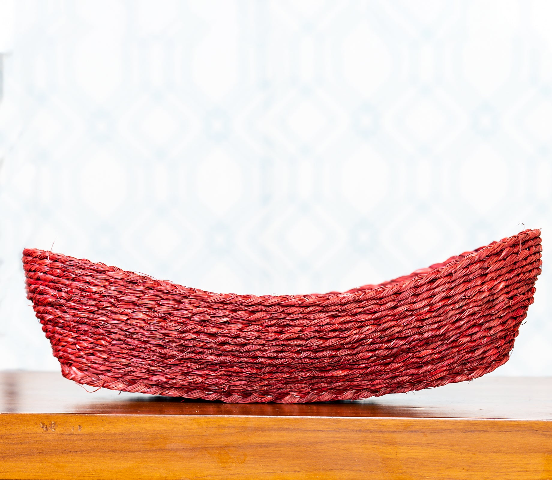 Fruit Basket of Sabai Grass - Red - ArtisanSoul