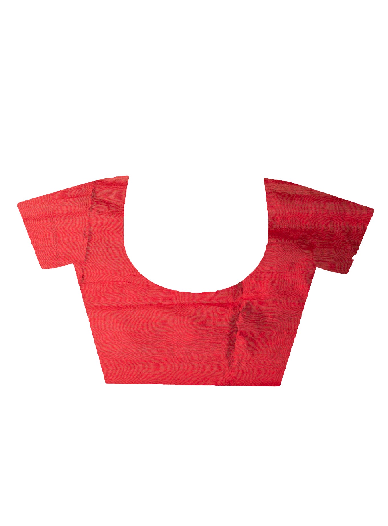 Handloom Gheecha Saree - Black & Red - ArtisanSoul