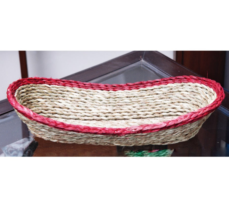 Laundry Bag made out of Sabai Grass with Lid - Brown Lid With Natural -  ArtisanSoul