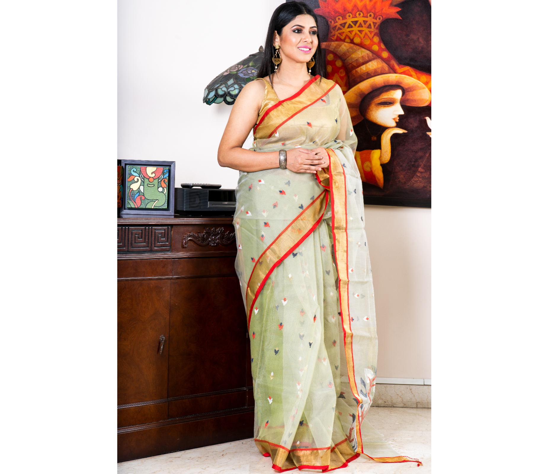 Muslin Silk Saree (adi78828)