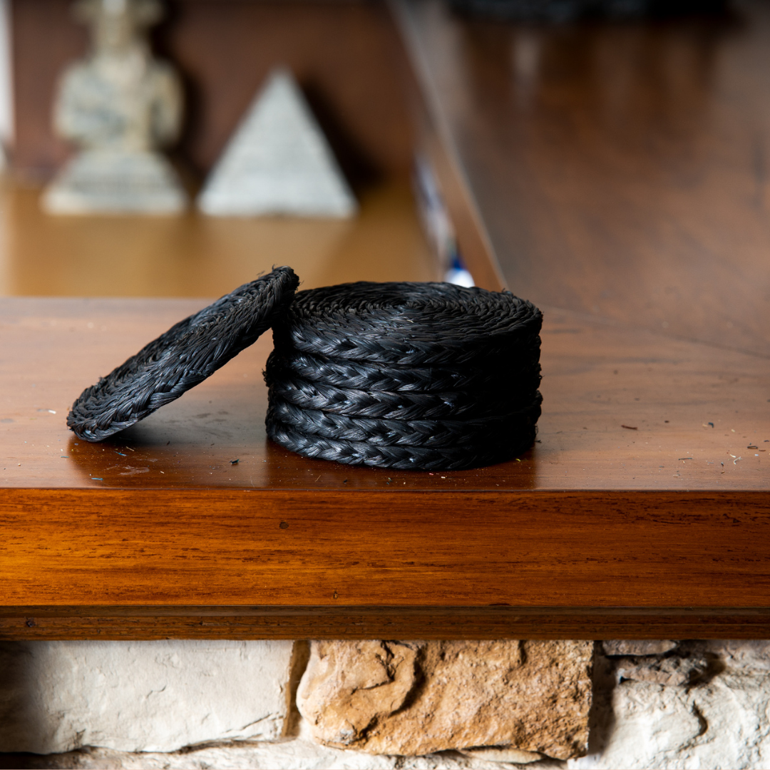 Coaster Set of Sabai Grass - Black - ArtisanSoul