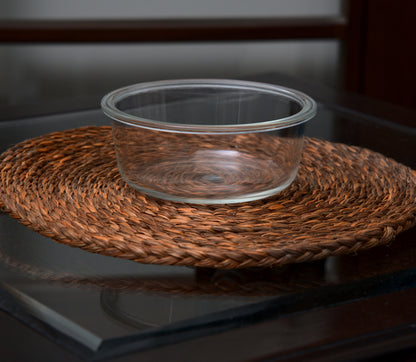 Big Coaster of Sabai grass for Planters - Blue and Natural (Set of Two Coasters) - ArtisanSoul