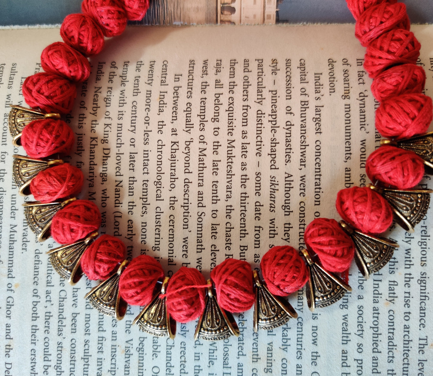 Ethnic Handcrafted Necklace - Red