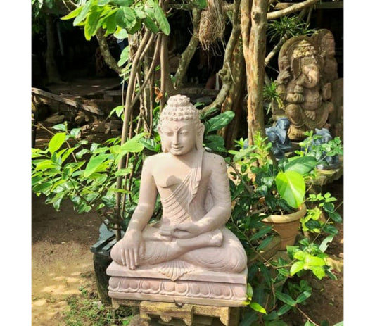 Stone carving from Odisha - Buddha 2 Feet