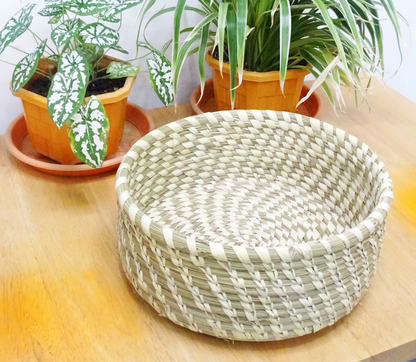 Fruit Basket of Sabai Grass from Odisha - Natural